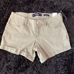 Olive Mini Shorts Hollister